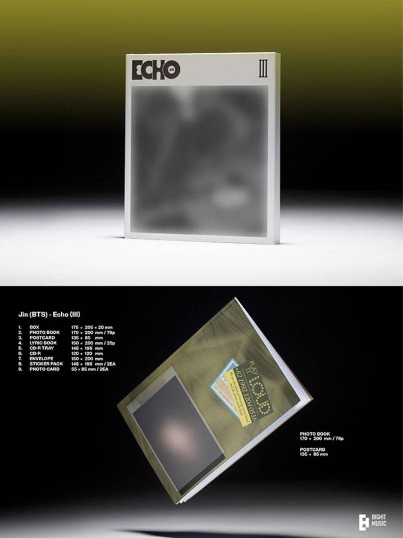 未開封 3形態 BTS ジン アルバムセット Happy ECHO