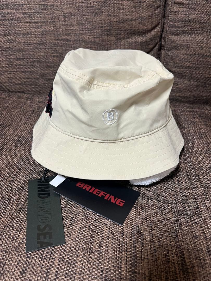 BRIEFING WIND AND SEAバケットハット ベージュ 新品タグ付き