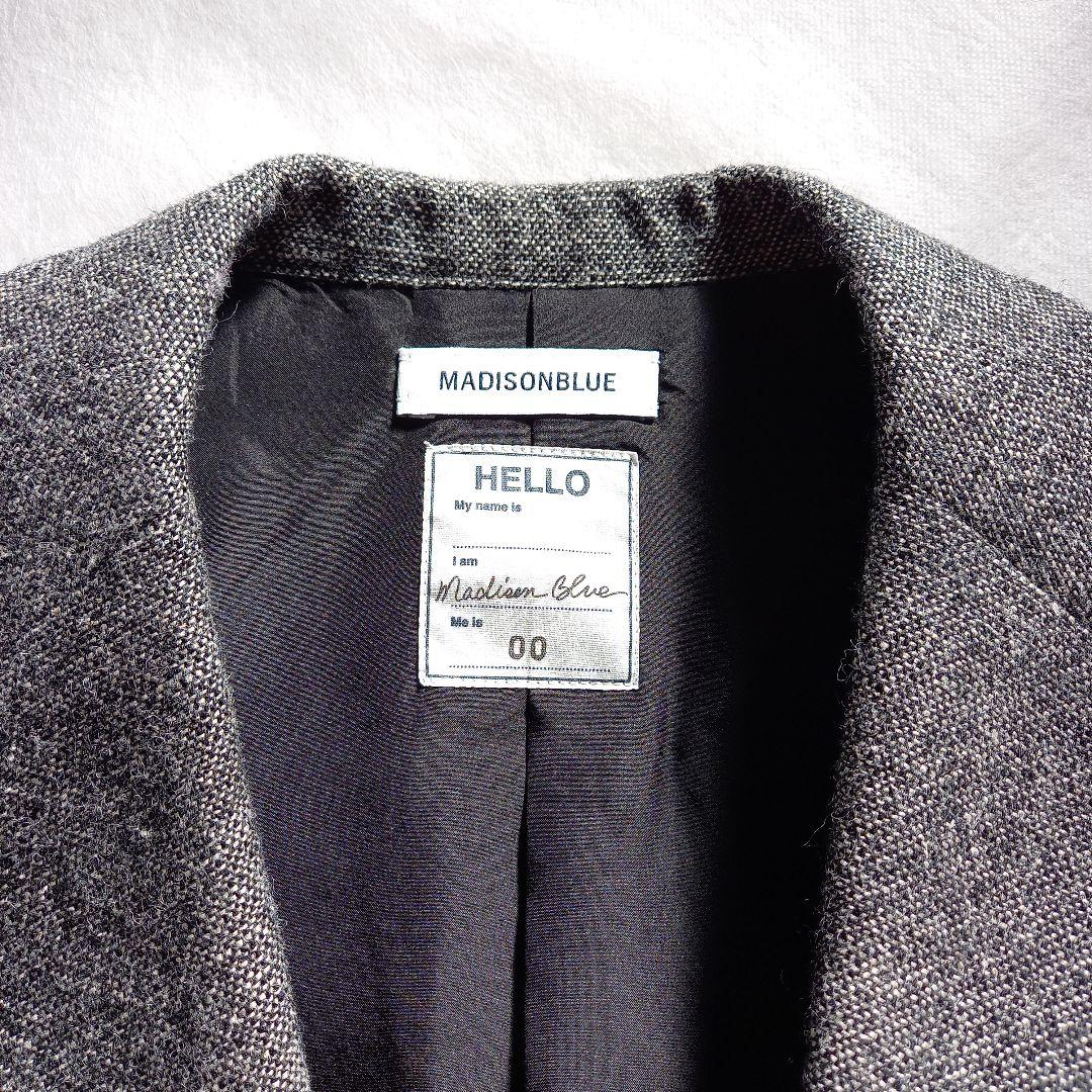 マディソンブルー　ウールリネンツイードジャケット　定価13.2万円　秋冬・春先