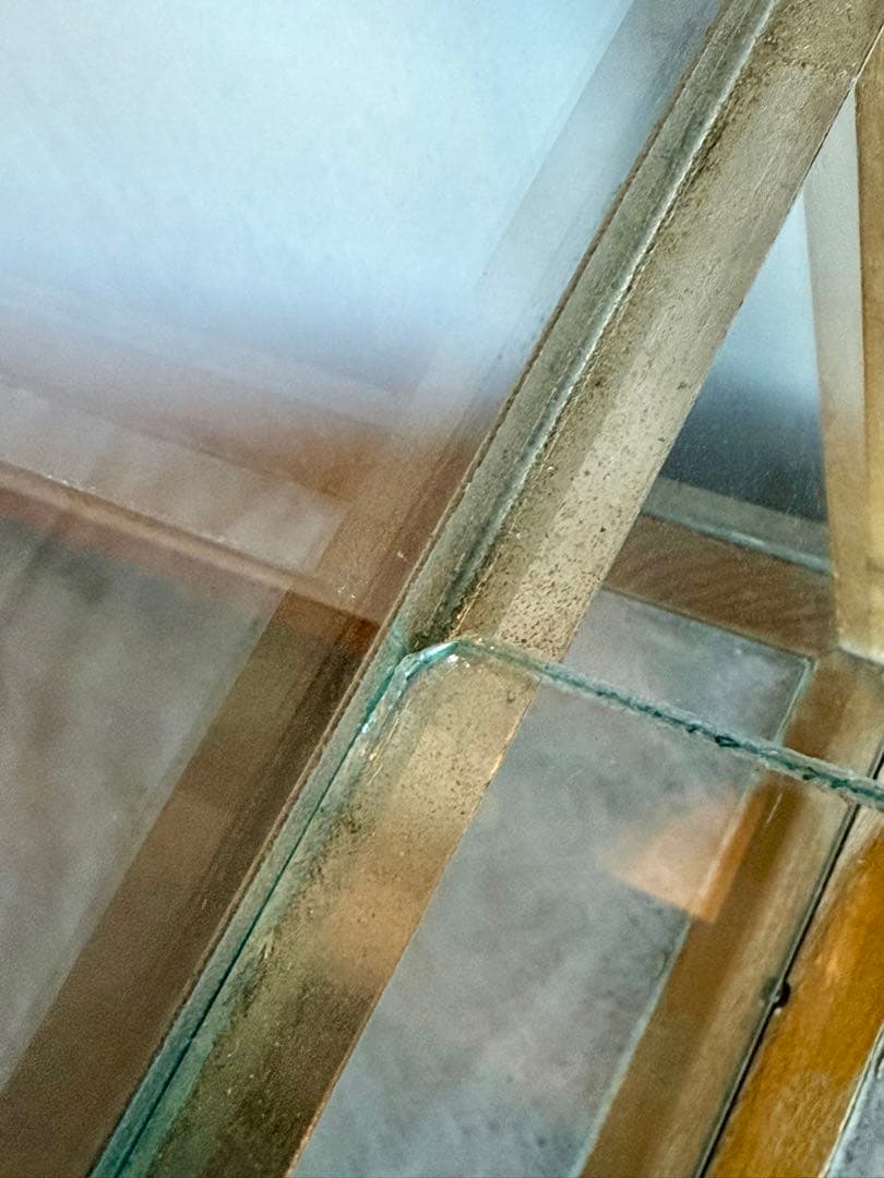 引取り限定 木枠 ガラス ショーケース 陳列棚 飾り棚 パンケース 古家具 什器