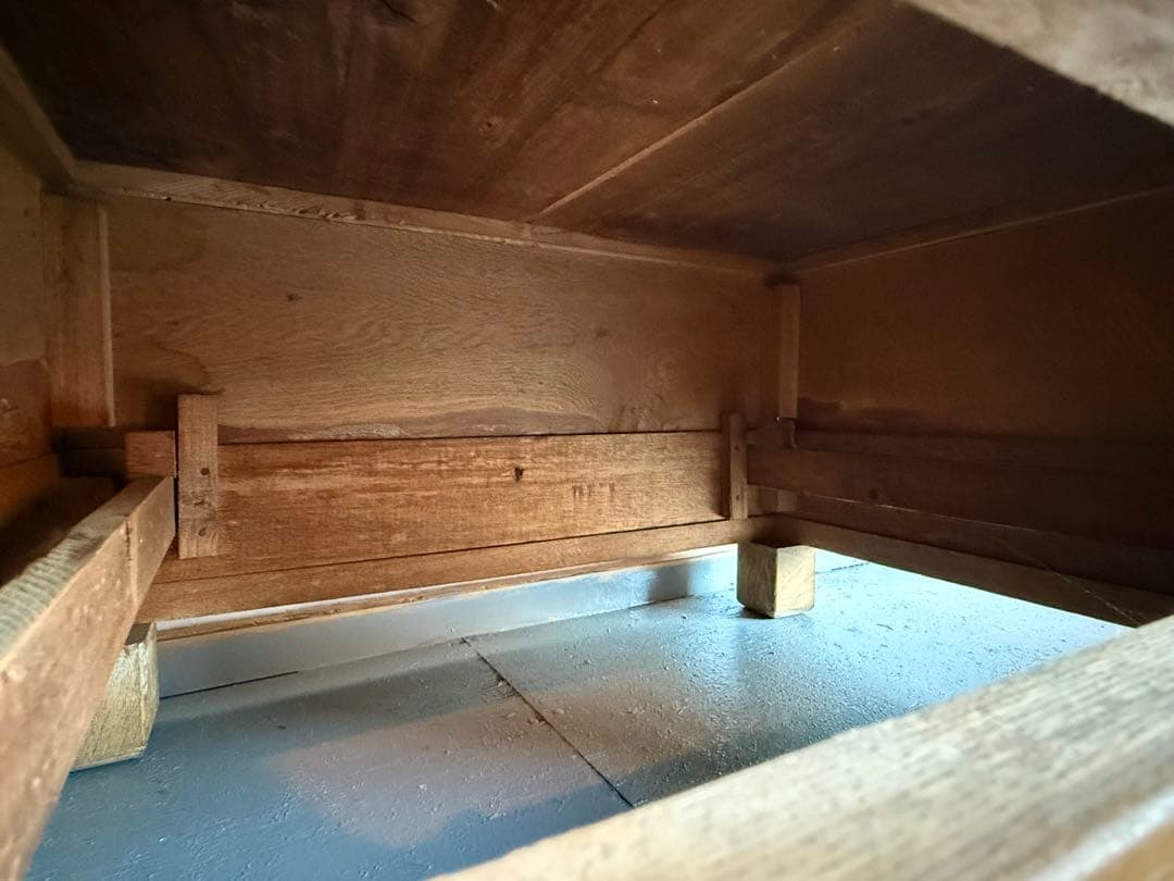 引取り限定 木枠 ガラス ショーケース 陳列棚 飾り棚 パンケース 古家具 什器