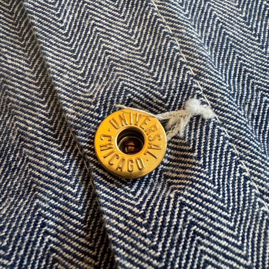 80s UNIVERSAL OVERALL ヘリンボーンカバーオール　XL