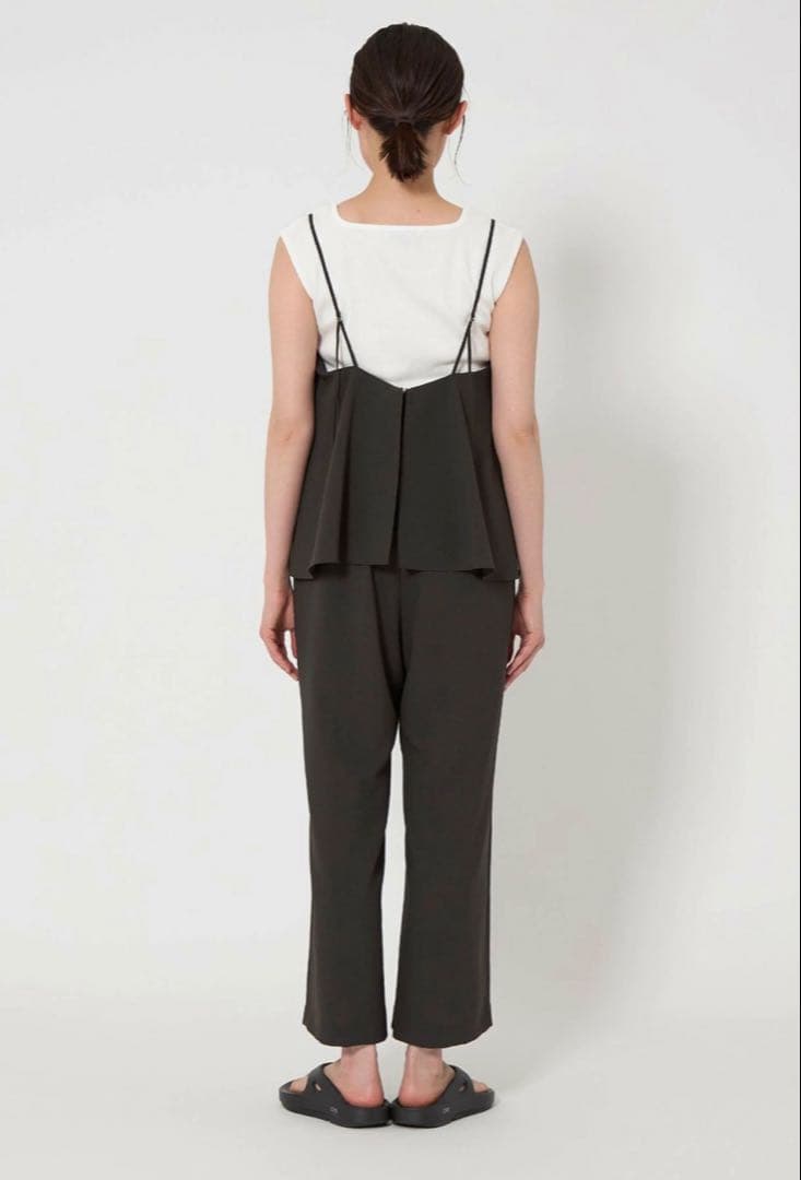 試着のみ★ドライクロスオールインワン　ダークグレー　FREEサイズ