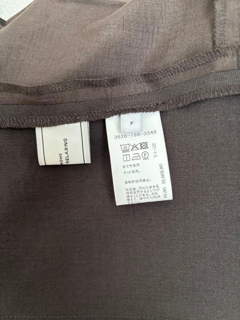 試着のみ★ドライクロスオールインワン　ダークグレー　FREEサイズ