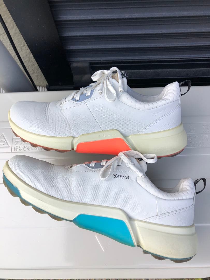 325番超美品ECCO XTENCAゴルフシューズ38 24.0cmスパイクレス