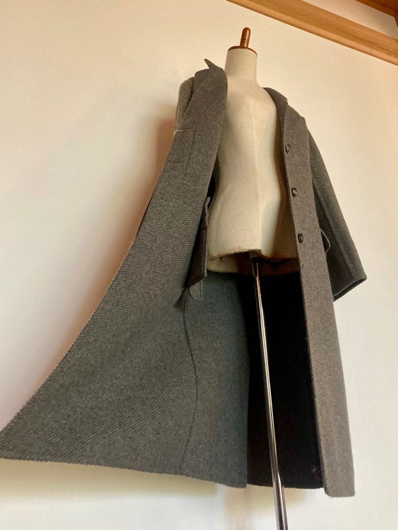 HERMES マルジェラ期　カシミヤコート　ダブルフェイス　美品　クリーニング済