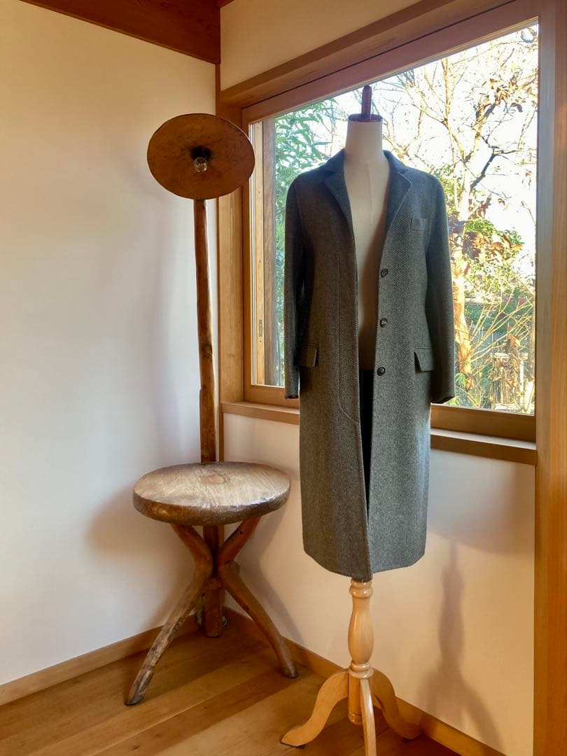 HERMES マルジェラ期　カシミヤコート　ダブルフェイス　美品　クリーニング済