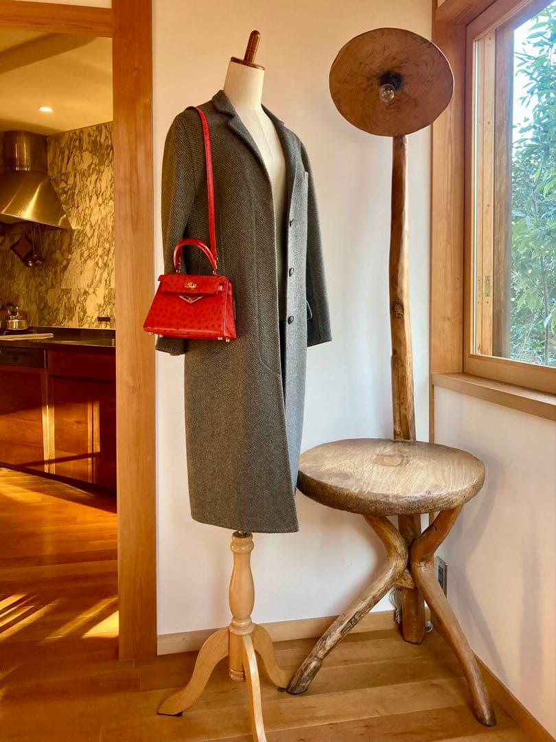 HERMES マルジェラ期　カシミヤコート　ダブルフェイス　美品　クリーニング済