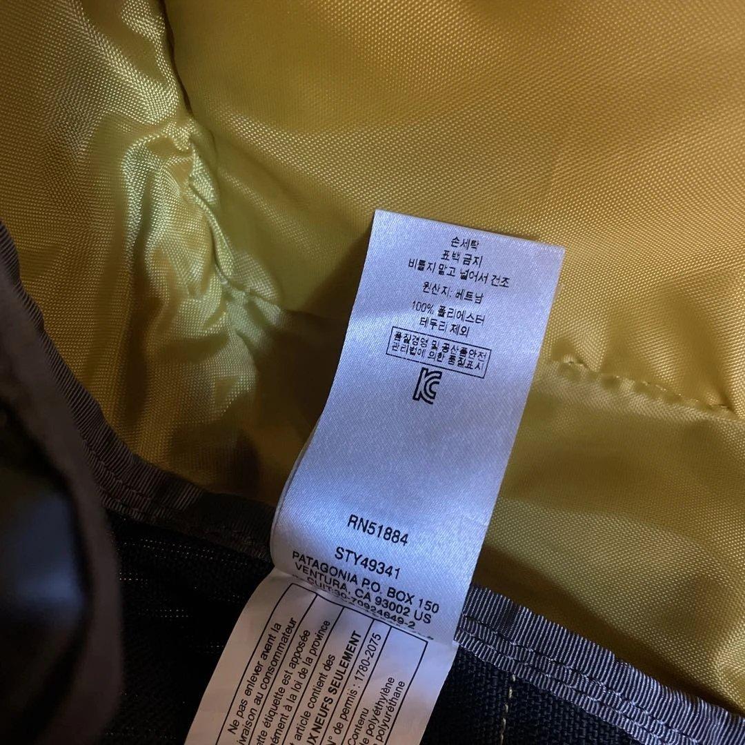 パタゴニア ブラックホールダッフル 60L STY49341