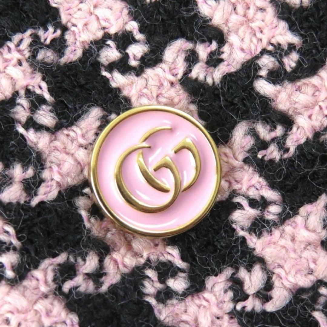 新品Gucciグッチ　ウールシルク千鳥格子柄 コートジャケットイタリア製