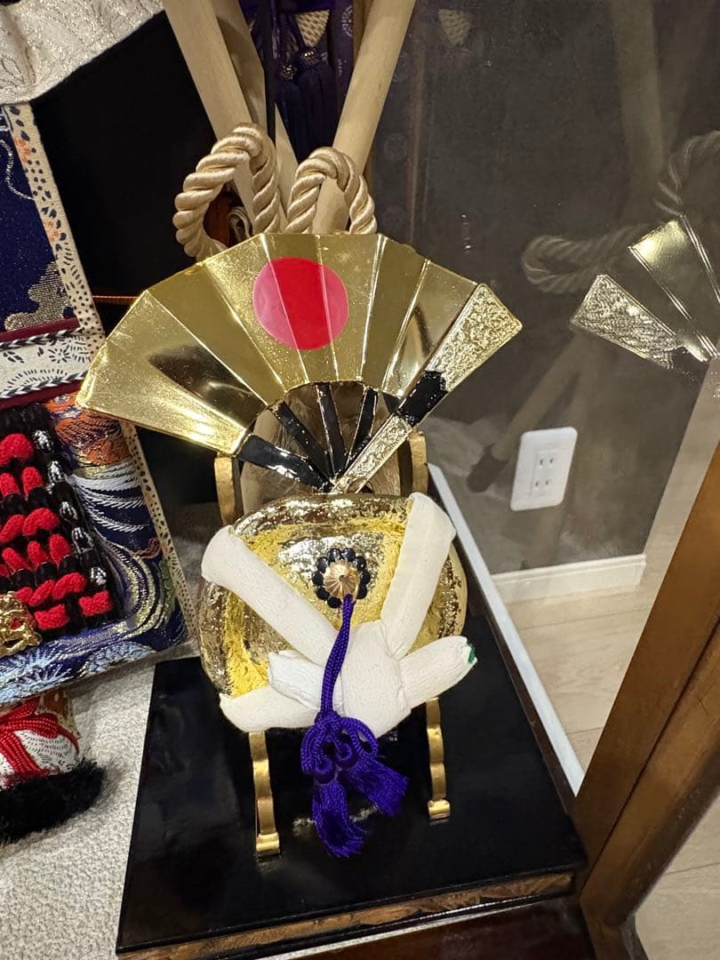 五月人形 武士の鎧飾り ケース付き