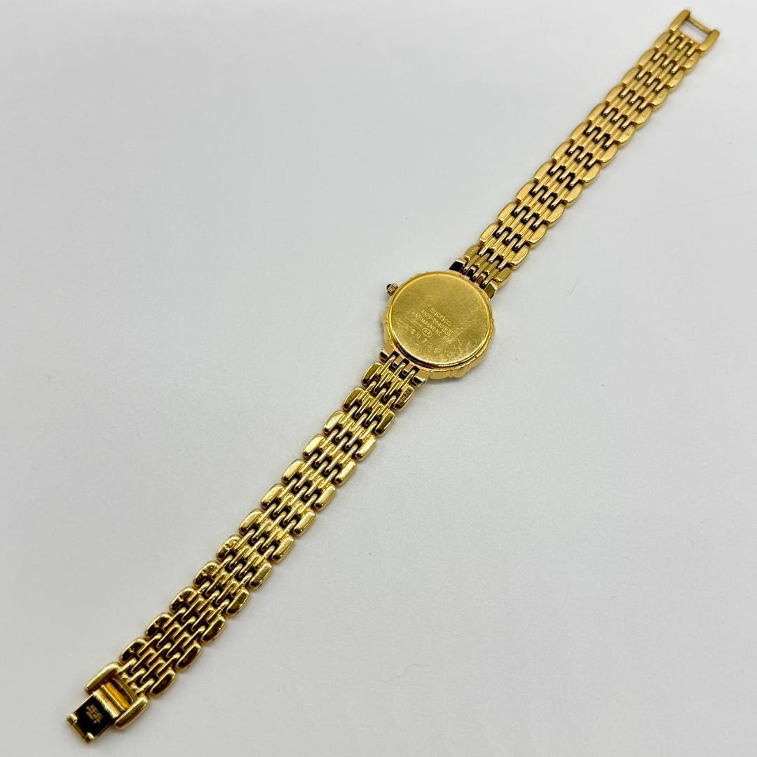 稼働品 SEIKO セイコー EXCELINE 腕時計 シルバー文字盤 ２針