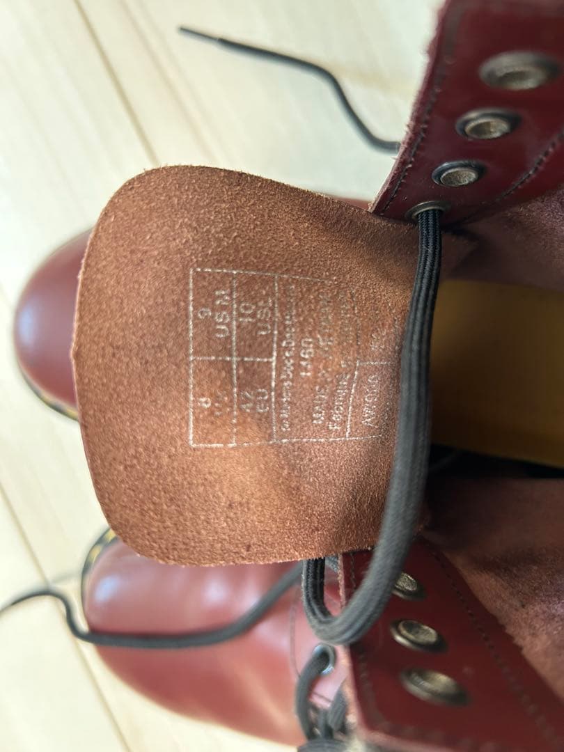 Dr. Martens 8ホール　ドクターマーチン　ワインレッド　UK8