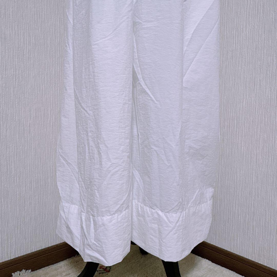 【美品】メゾンスペシャル　ボリュームバルーンロンパース　ホワイト　サロペット