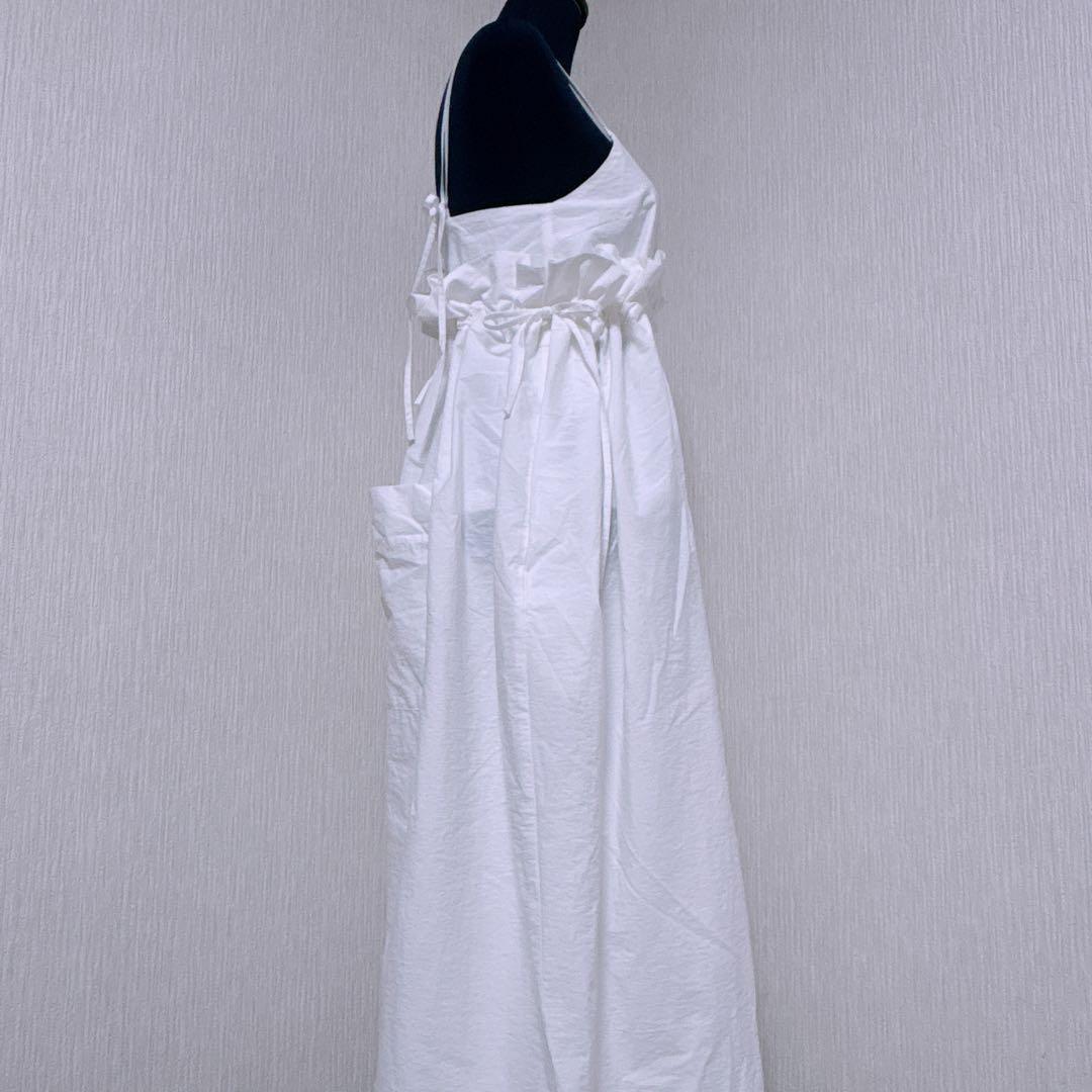 【美品】メゾンスペシャル　ボリュームバルーンロンパース　ホワイト　サロペット