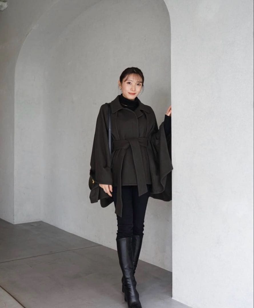 laube blanc 3way Wool Cape coat コート