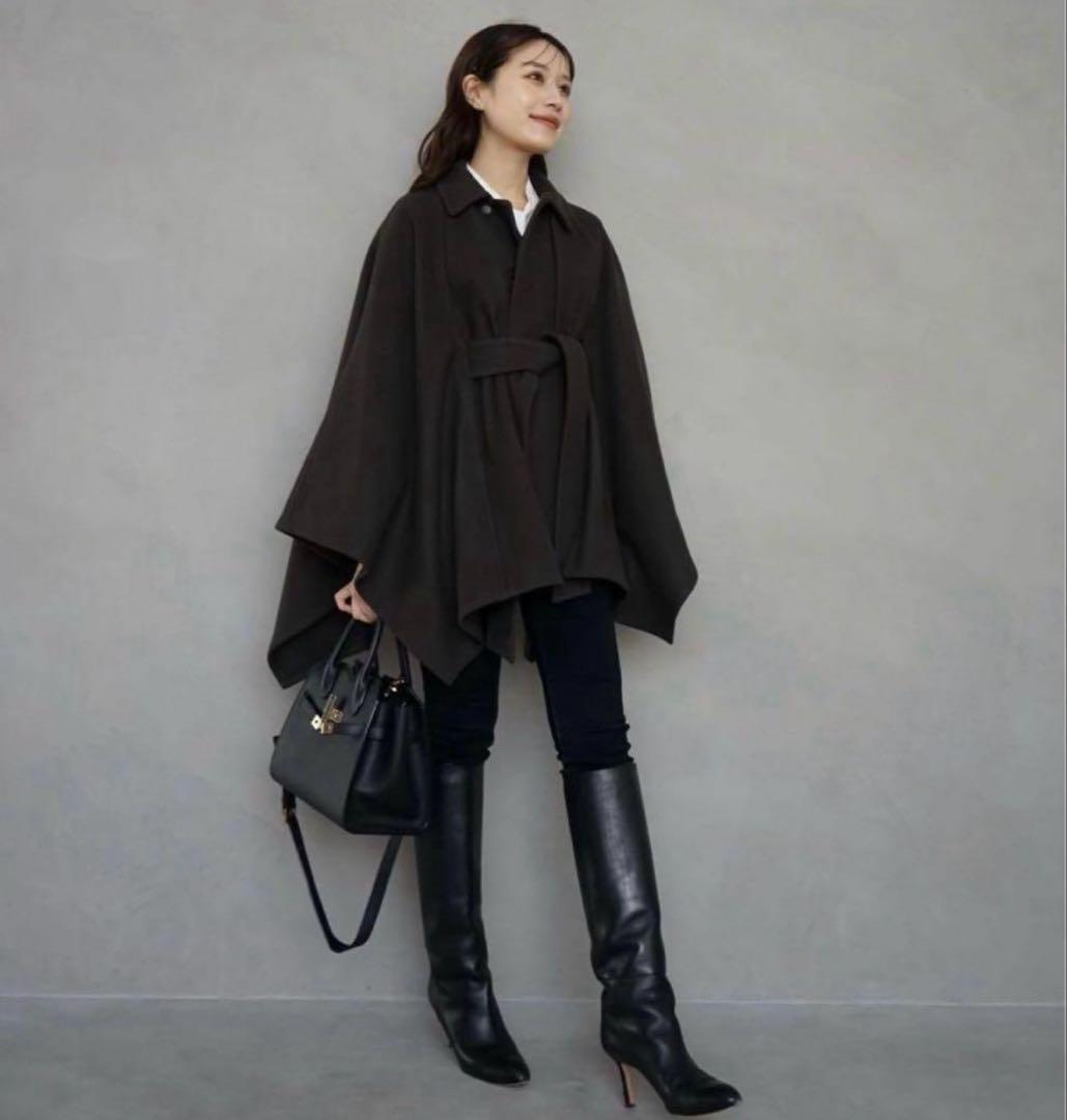 laube blanc 3way Wool Cape coat コート