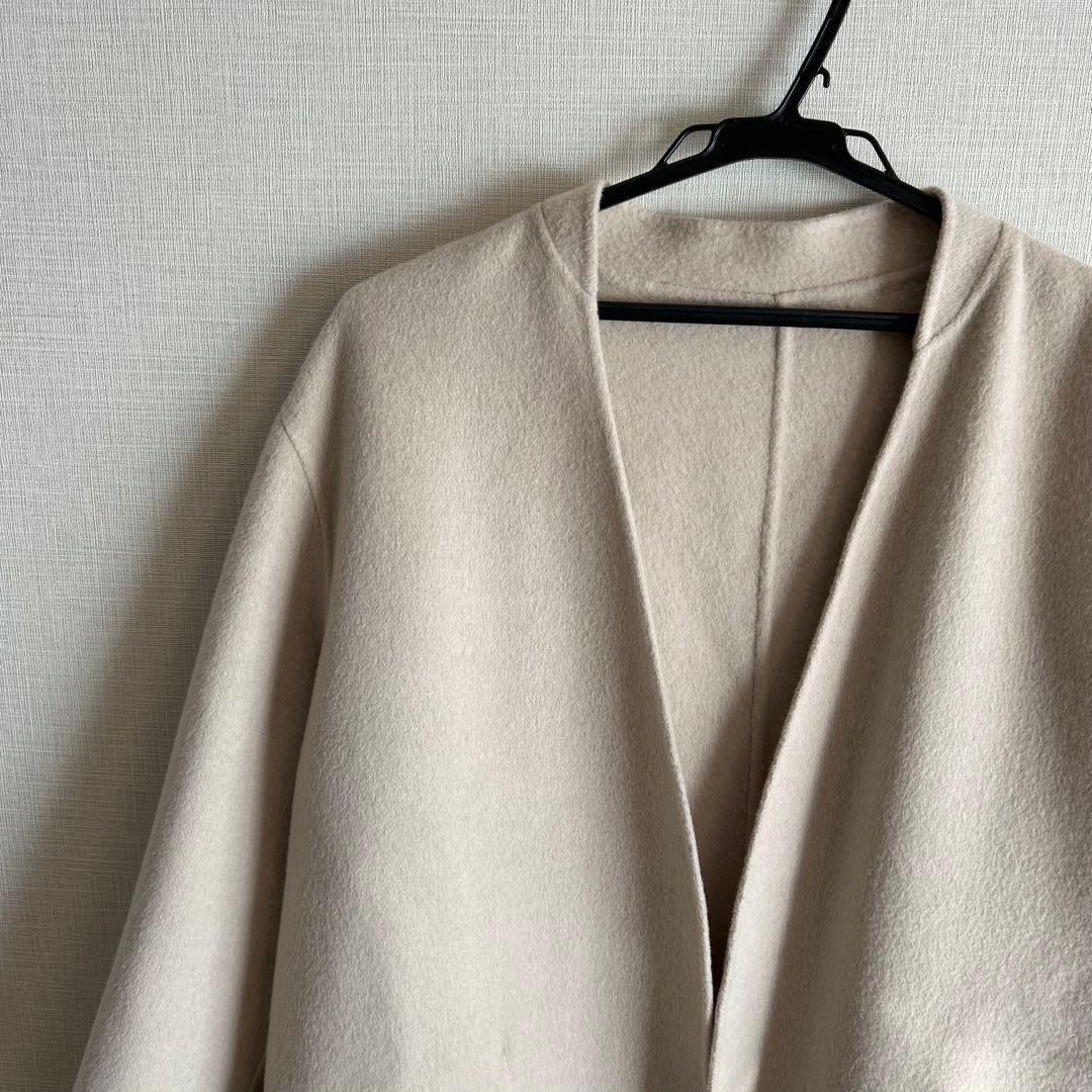 GALERIE VIE ウールダブルフェイスストールコート ストール無し