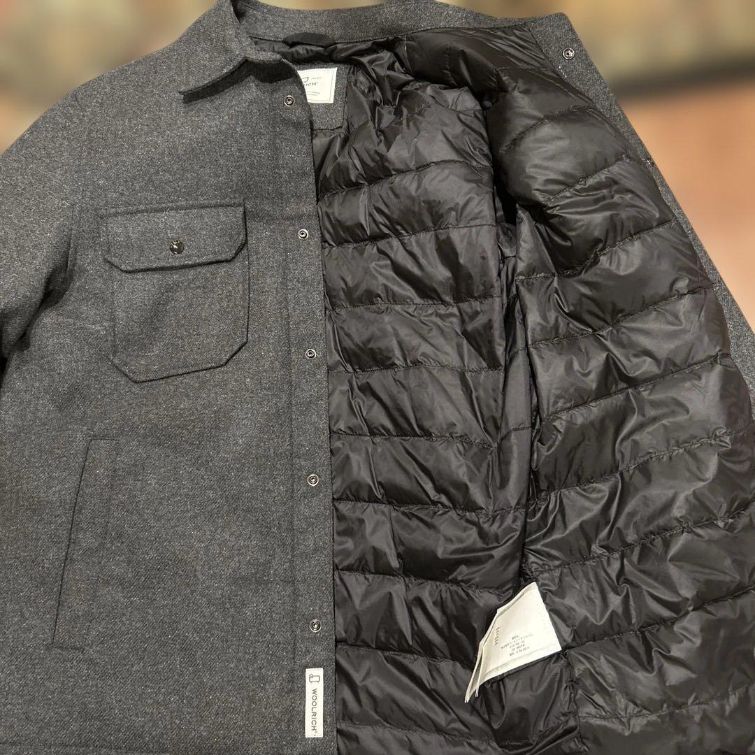 Woolrich アラスカンウールオーバーシャツ（チャコールグレー）サイズM