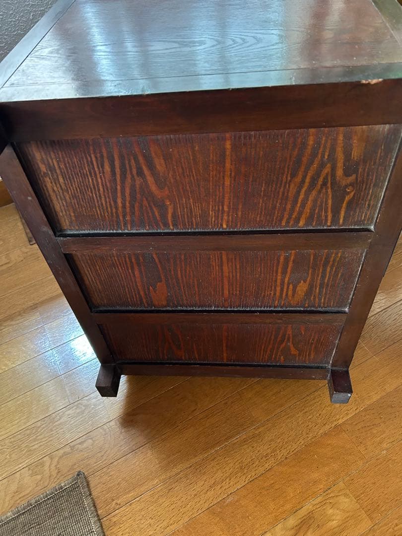 和ダンス　レトロ家具　隠し引き出し　車箪笥　龍