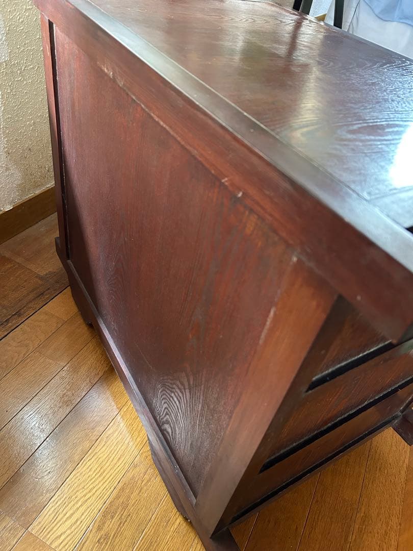 和ダンス　レトロ家具　隠し引き出し　車箪笥　龍