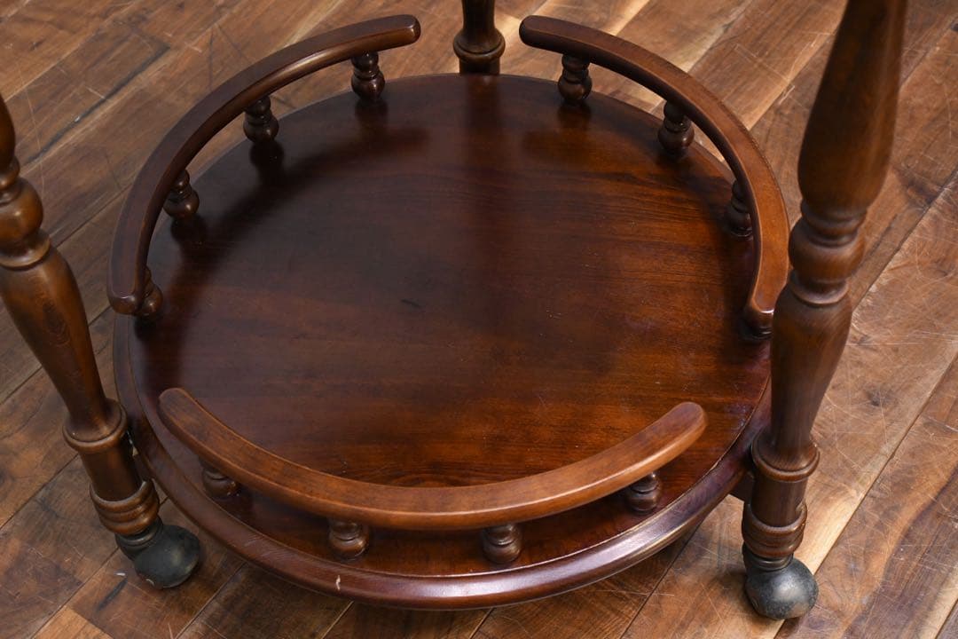 EDK14 柏木工 キャスターワゴン ラウンド型 サービスワゴン キッチンワゴン