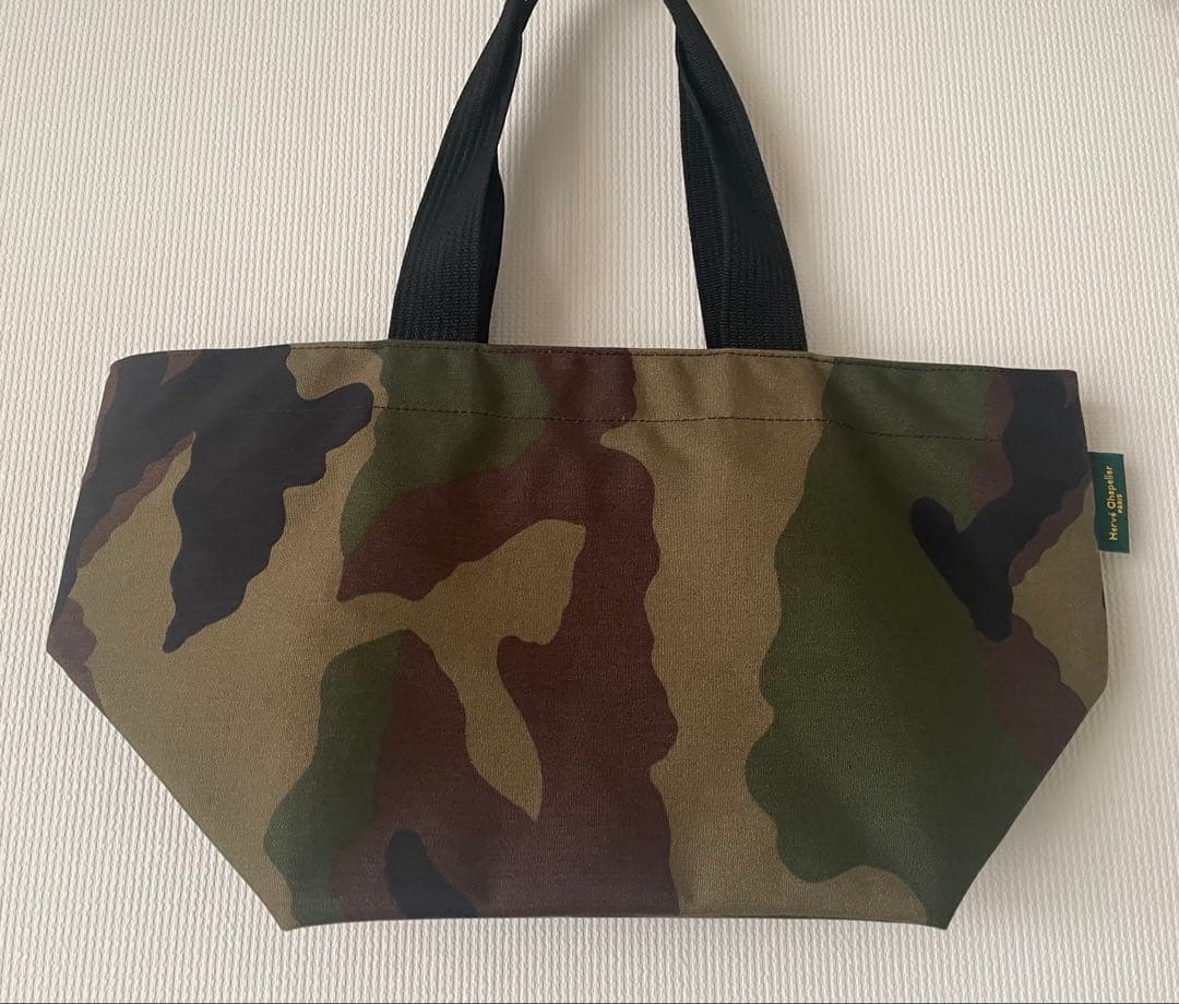 美品　エルベシャプリエ　1028Wカモフラージュ　ML トートバッグ　迷彩
