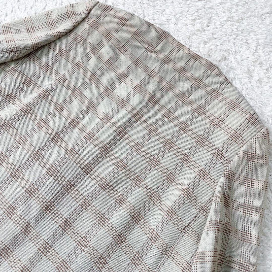 GIVENCHY ジバンシー ノーカラージャケット グレンチェック ヴィンテージ