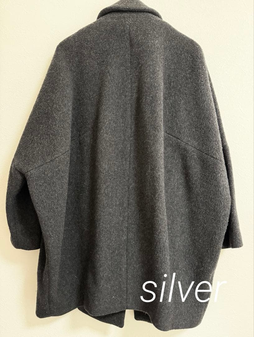 ENFOLD ショートビーバーボックスコクーンコート 36 エンフォルド