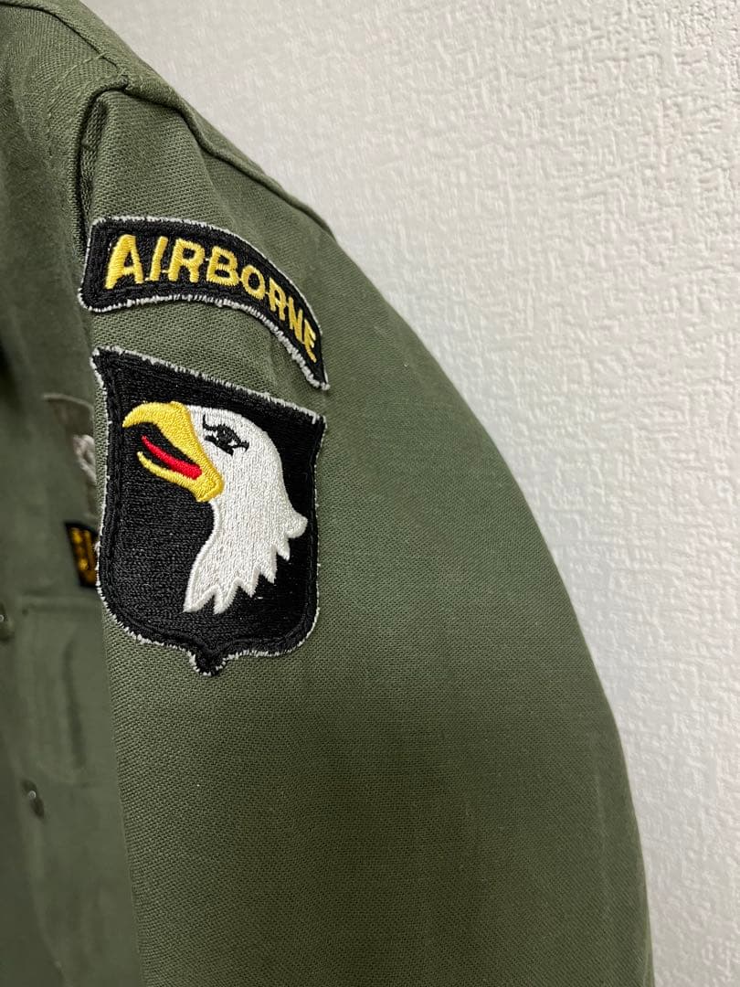 【新品】リアルマッコイズ のサテンユーティリティシャツ AIRBORNE