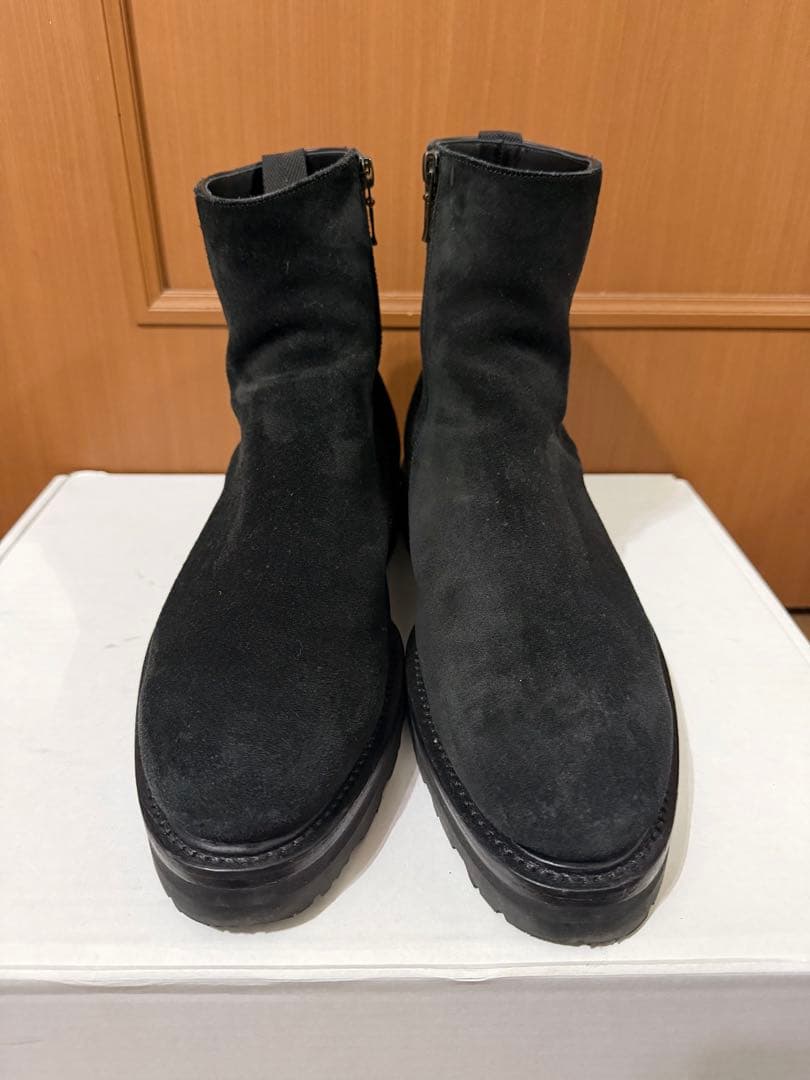 WH ダブルエイチ ヒロシツボウチ×干場義雅 サイドジップ ブーツ スエード