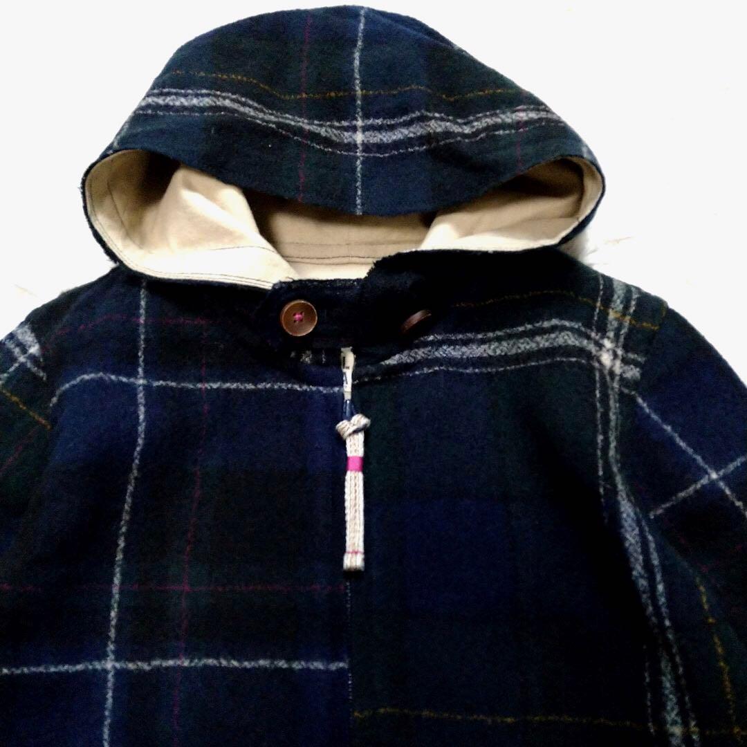 パラスパレス★Pal'ls Palace チェック柄 フーディブルゾン 紺 3