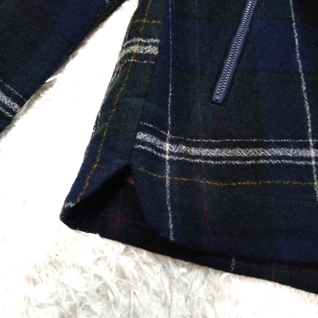 パラスパレス★Pal'ls Palace チェック柄 フーディブルゾン 紺 3