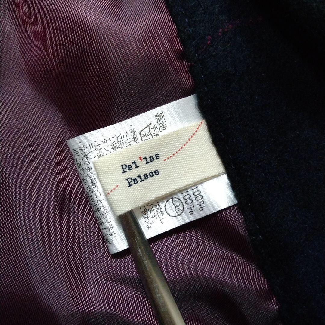パラスパレス★Pal'ls Palace チェック柄 フーディブルゾン 紺 3