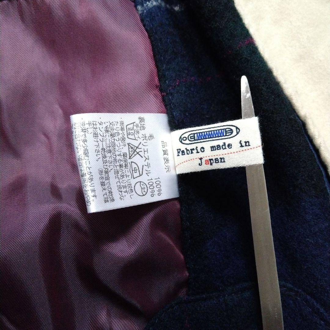 パラスパレス★Pal'ls Palace チェック柄 フーディブルゾン 紺 3