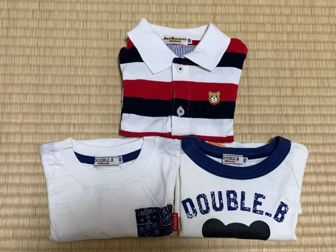 【夏物まとめ売り　追加5点あり】　ミキハウス／ダブルビー／ホットビスケッツ100