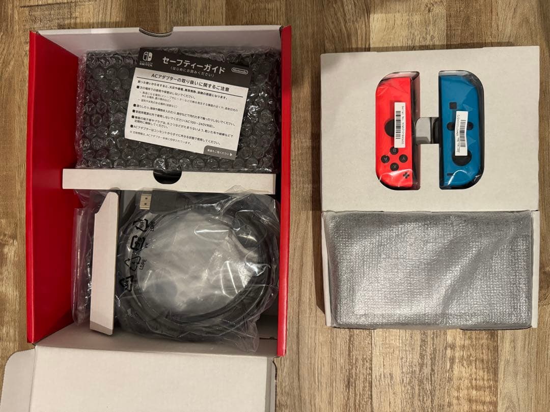 【箱あり】Nintendo Switch 本体 青赤 Joy-Con 付属品