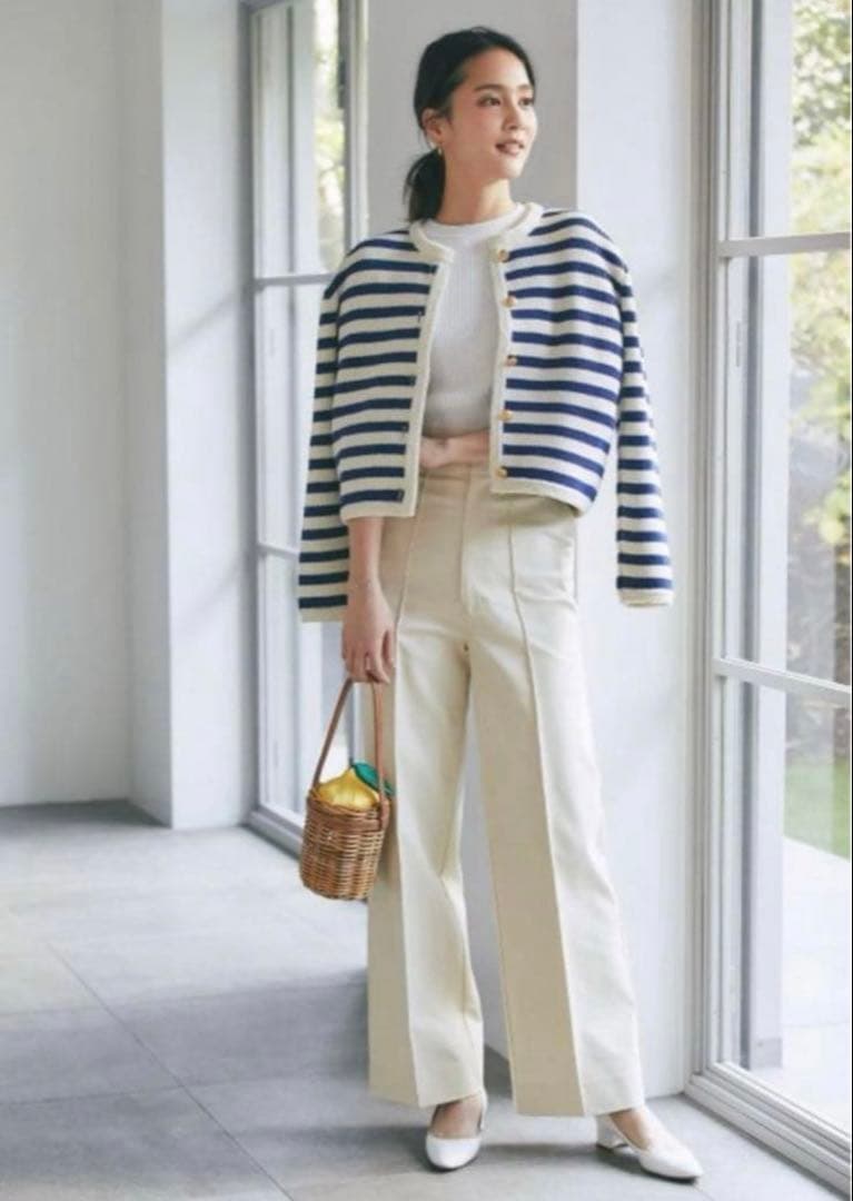 SEVENTEN by MIHO KAWAHITO ハイウエストストレートパンツ