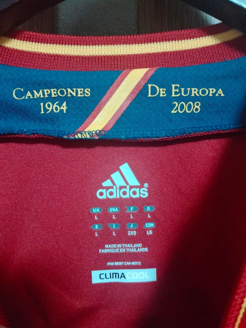 アディダス スペイン代表 オーセンティックユニフォーム 2012 テックフィット