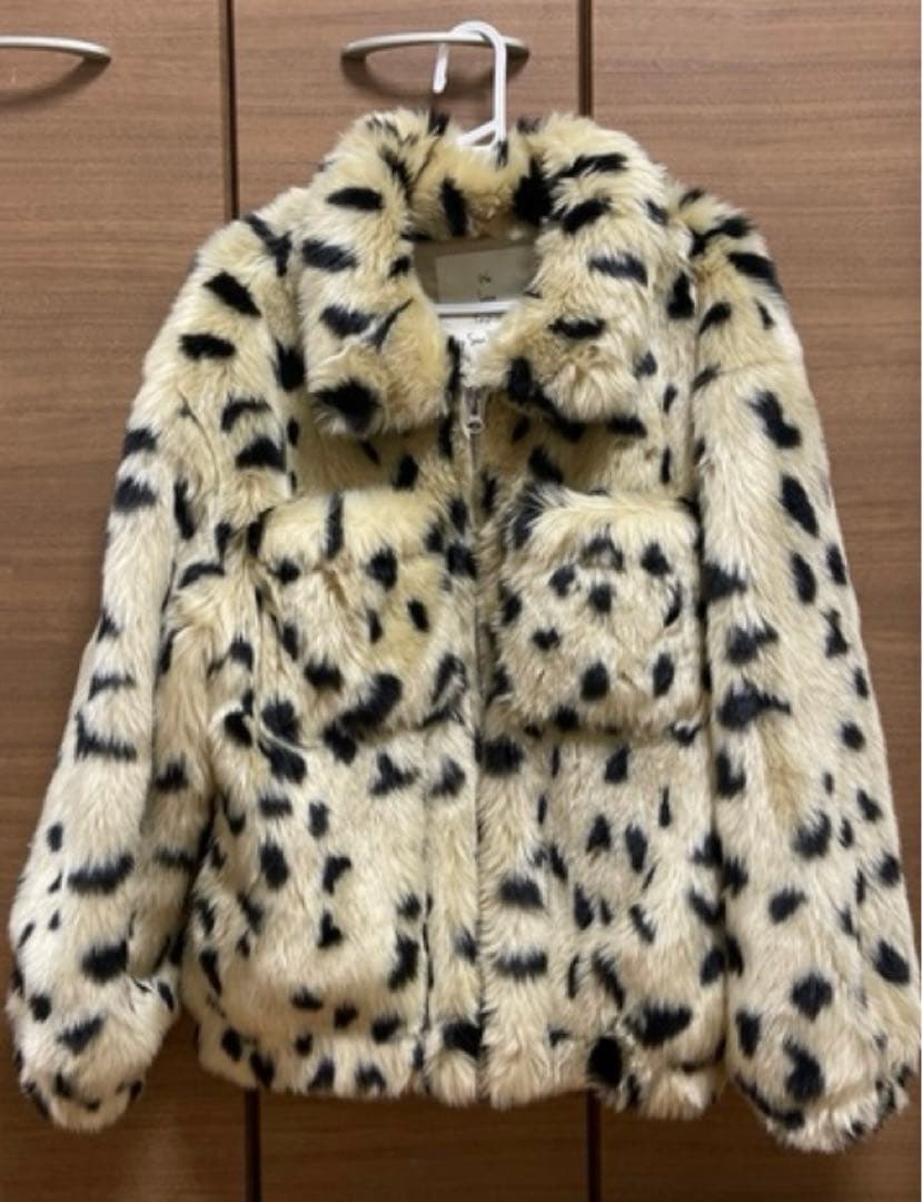 シールームリン/ファーコート レオパード柄