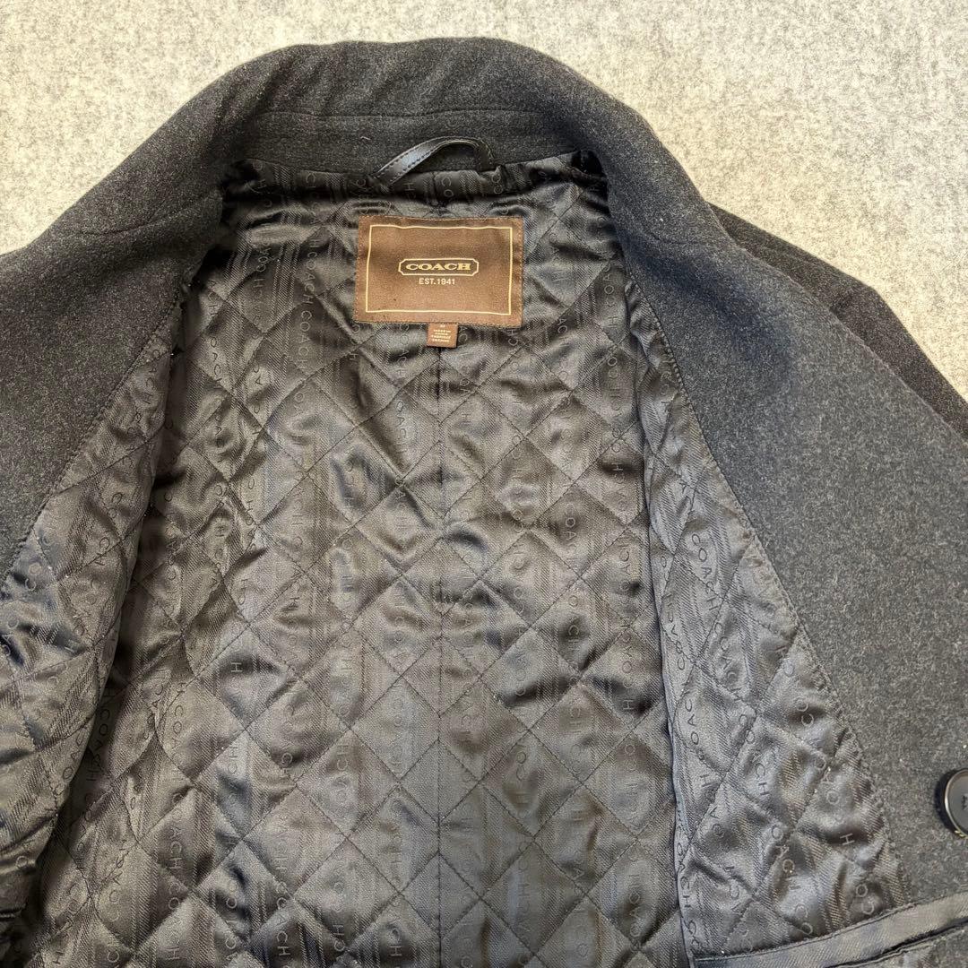 【美品】COACH ピーコート ナポレオン　ウール　お兄系　フォーマル　ギミック