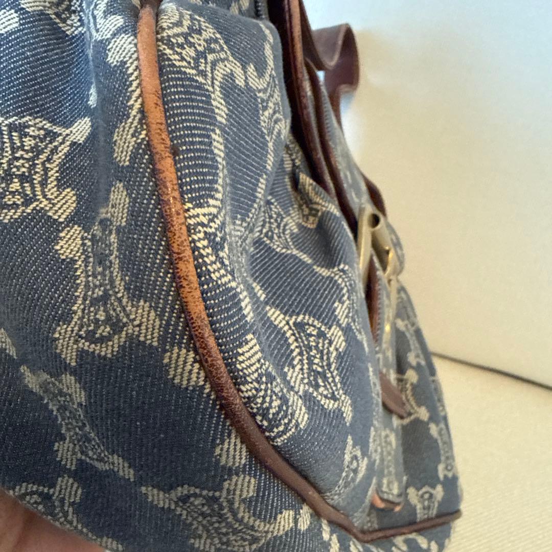 セリーヌ　デニムパリマカダムワンショルダーバッグ