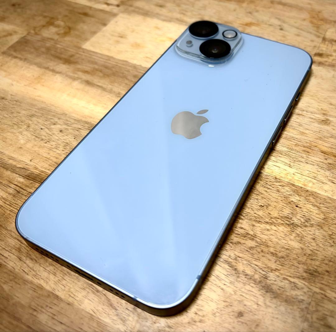 iPhone 14 本体 ブルー 128GB SIMフリー　【画面割れ有】