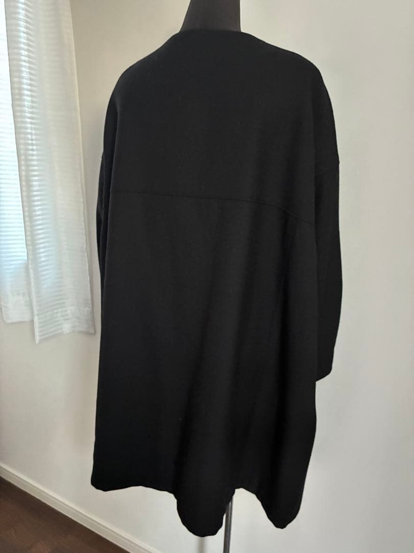 JUNYA WATANABEブラック ノーカラーコートSサイズ