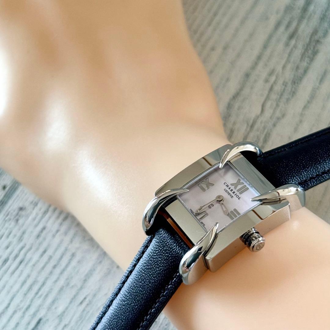 【希少】CHARRIOL GENEVE 腕時計 シャリオール クチャ スクエア