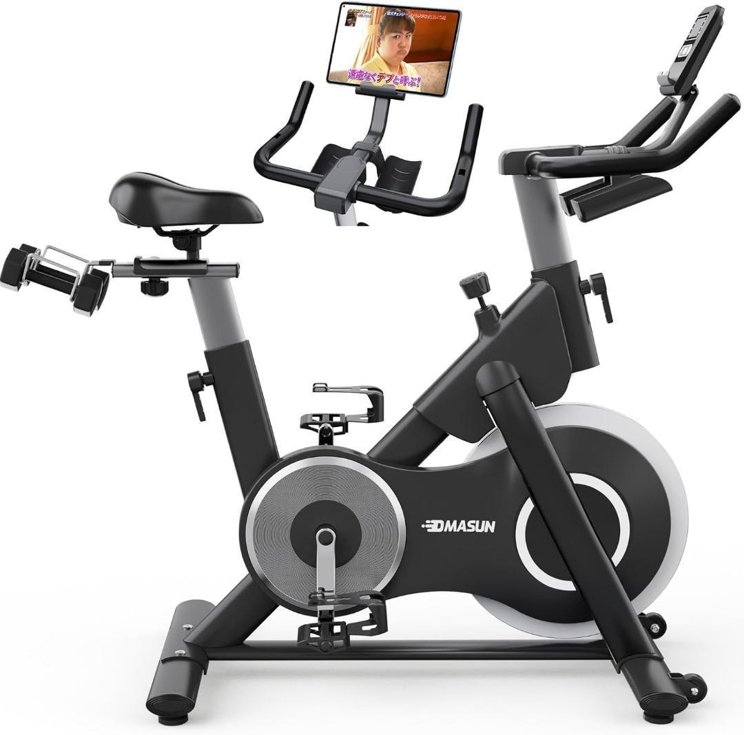 DMASUN エアロバイク スピンバイク 静音 フィットネスバイク 室内バイク