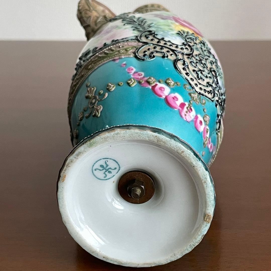 麻*宮様 オールドノリタケ　飾花瓶