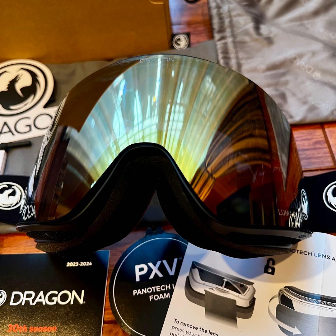 ドラゴン DRAGON PXV ゴーグル定価3.3万レンズ新品未使用付属品付
