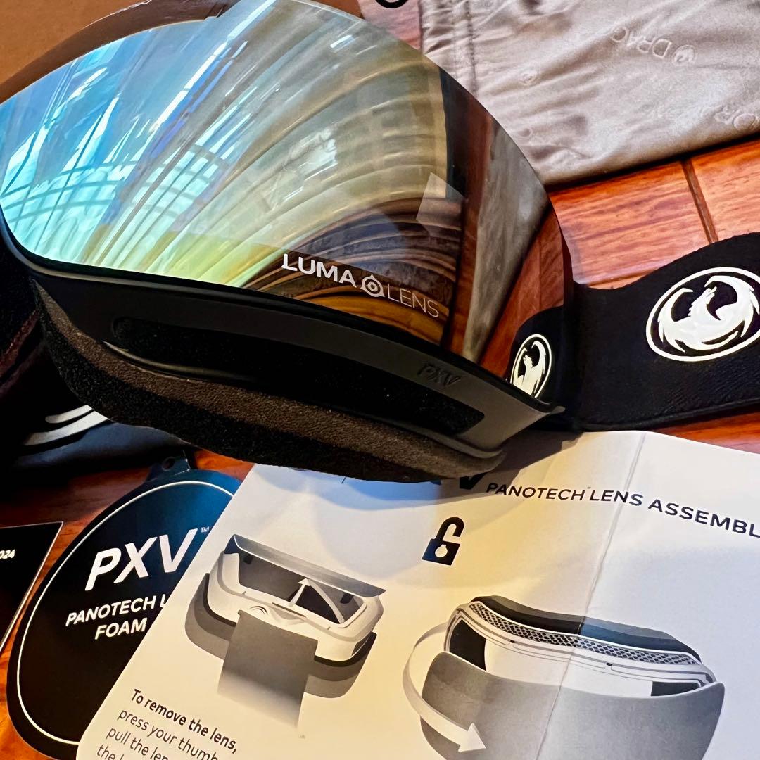 ドラゴン DRAGON PXV ゴーグル定価3.3万レンズ新品未使用付属品付