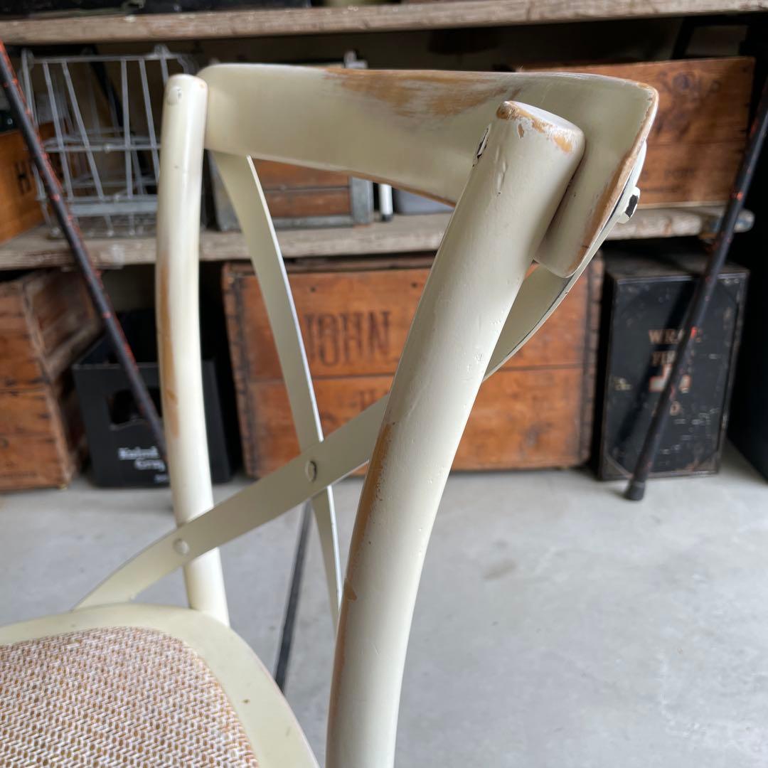 クラッシュゲート クロスバック チェア 曲木チェア オーク シャビー 関家具